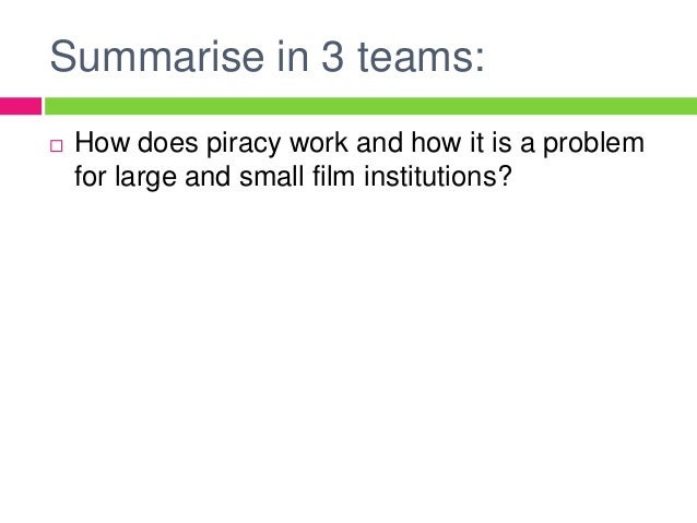 Film Piracy Essay