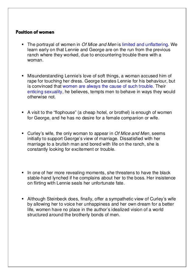 Of mice and men power essay