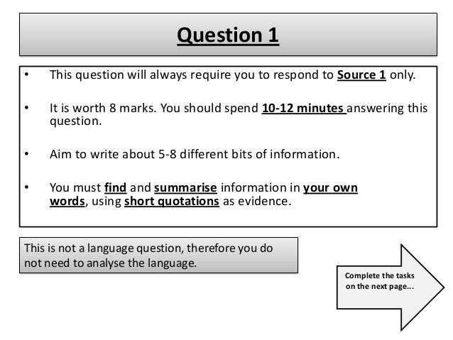 Aqa Gcse English Language Model Answers 9-1