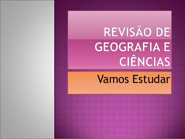 Revisao geografia