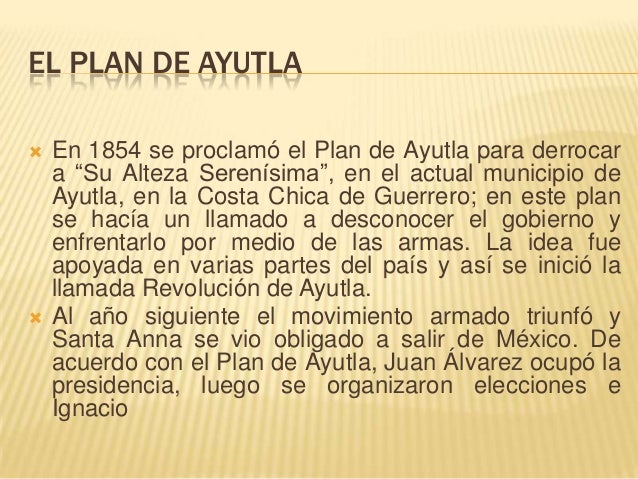 Cuáles Son Los Puntos Más Importantes Del Plan De Ayutla es.slideshare.net