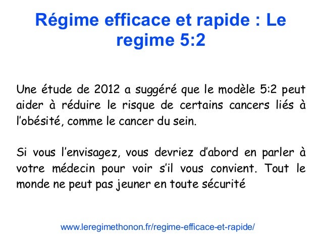 Regime Efficace Et Rapide Regime Efficace Et Rapide