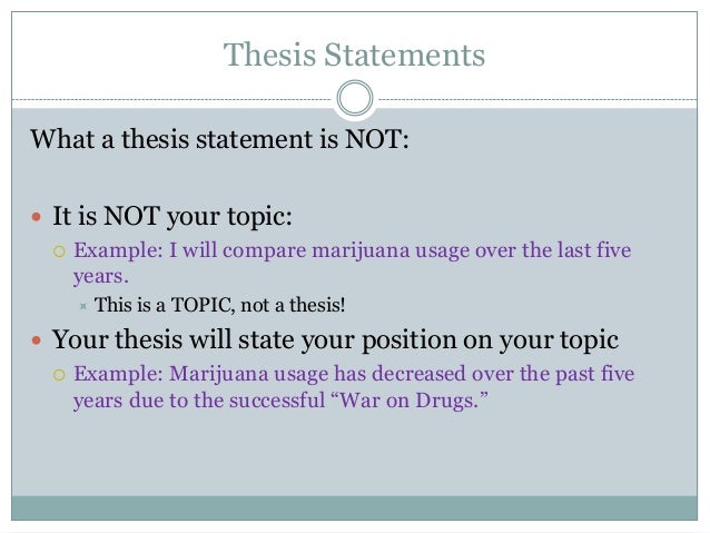 Strong Thesis Statements - OWL - Purdue University