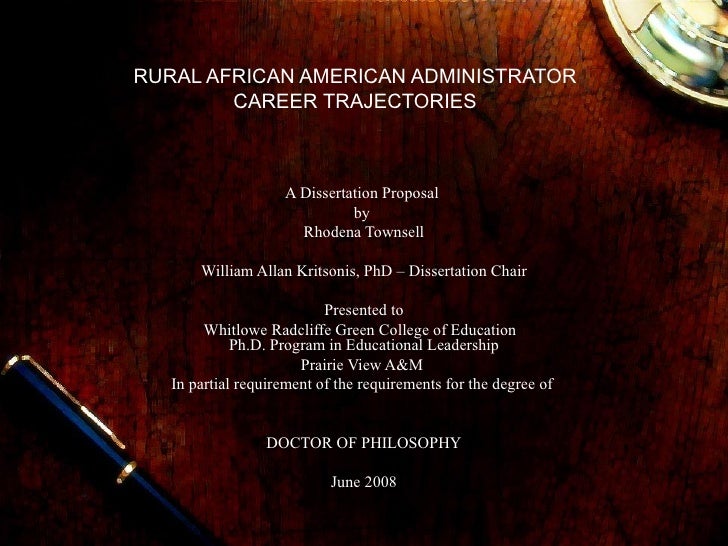 Dissertation Proposal Defense