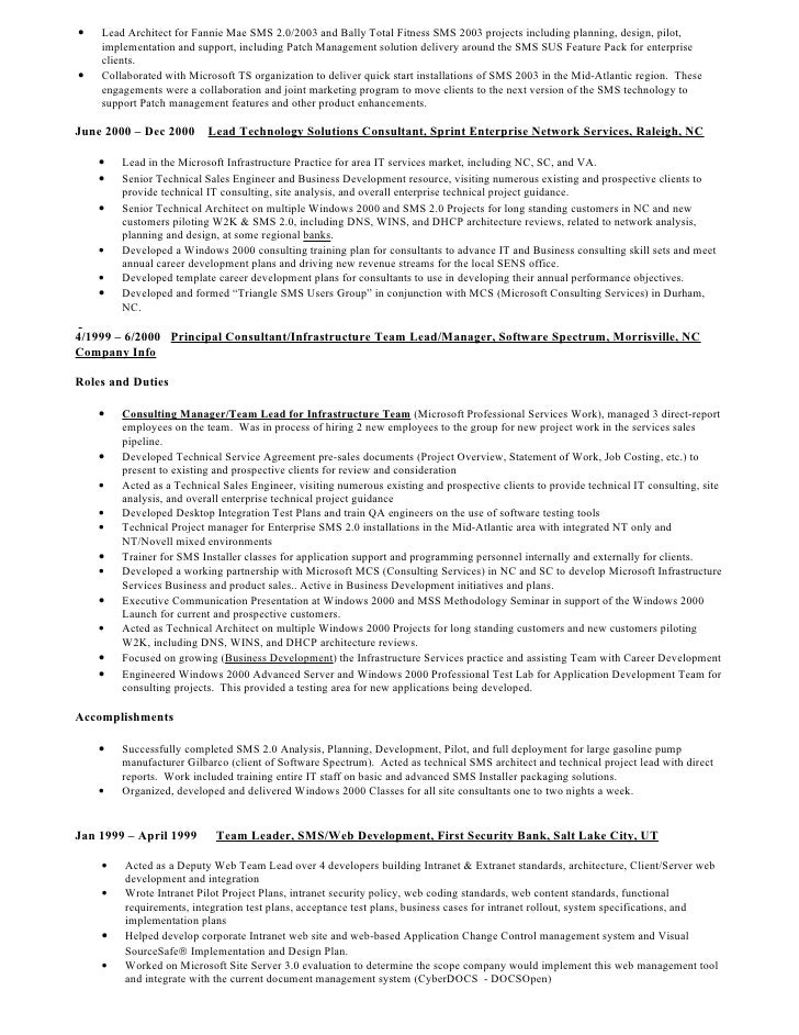 lead architect sample resume enterprise architect resume network architect resume
