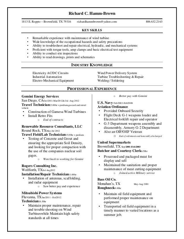 resume format  presentation skills for cv