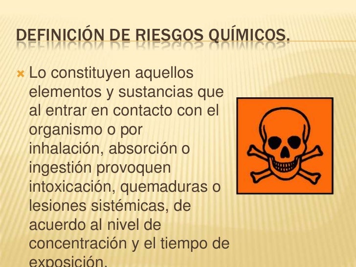 Definicion De Riesgo Quimico En Salud Ocupacional