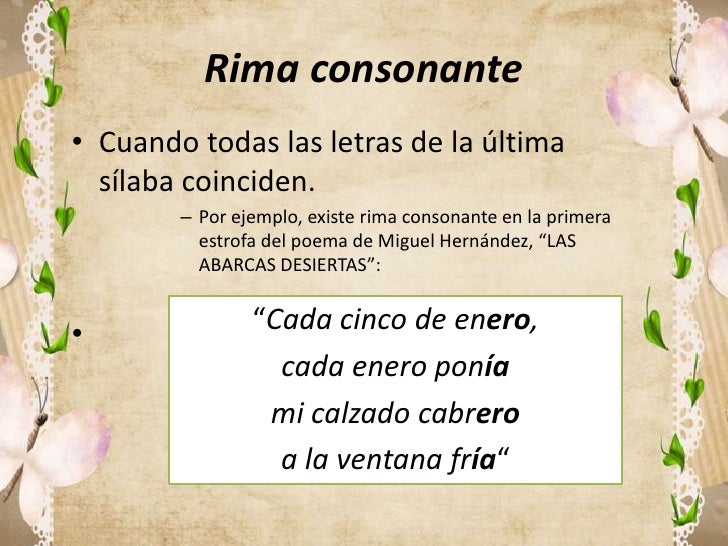 Rimas y figuras literarias 8 Rimas y figuras literarias 8