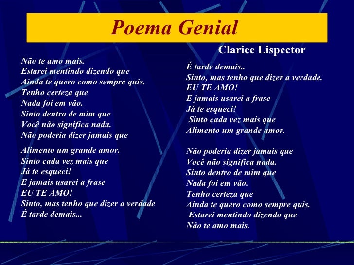 42+ Clarice Lispector Poemas Não Te Amo Mais Gif