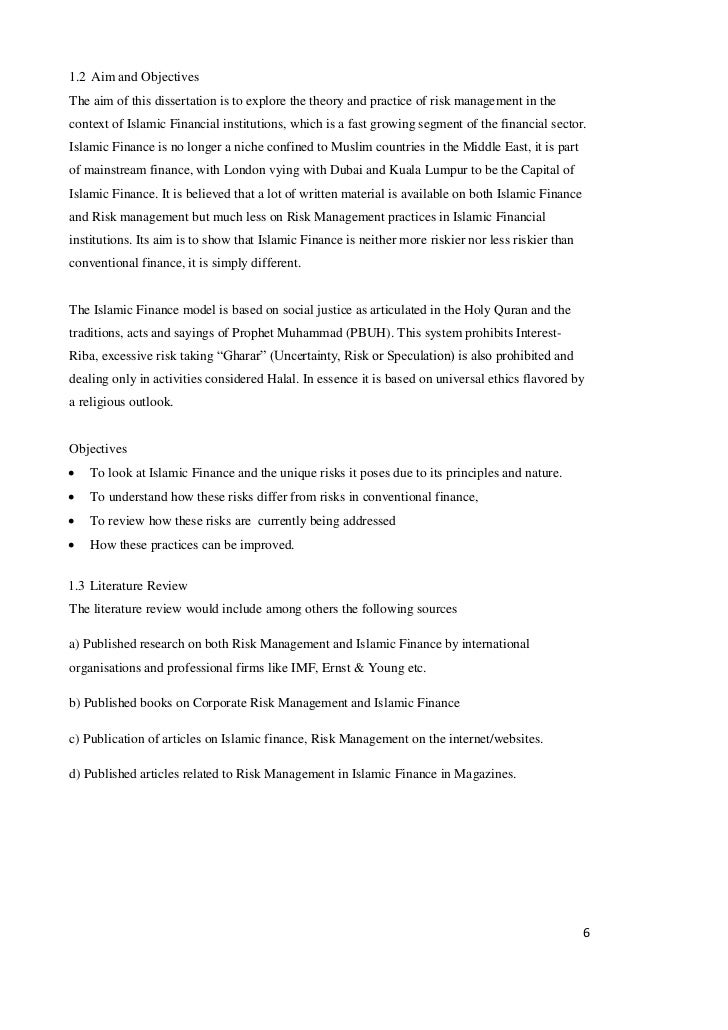 dissertation on risk management in islamic banking dissertation on risk management in islamic banking