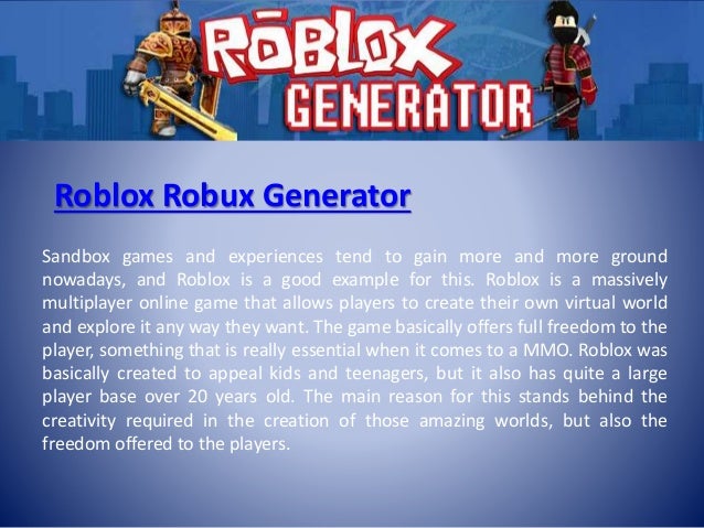 roblox generator robux slideshare