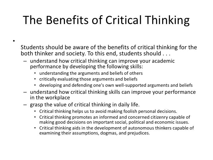 Examples of critical thinking in the workplace image