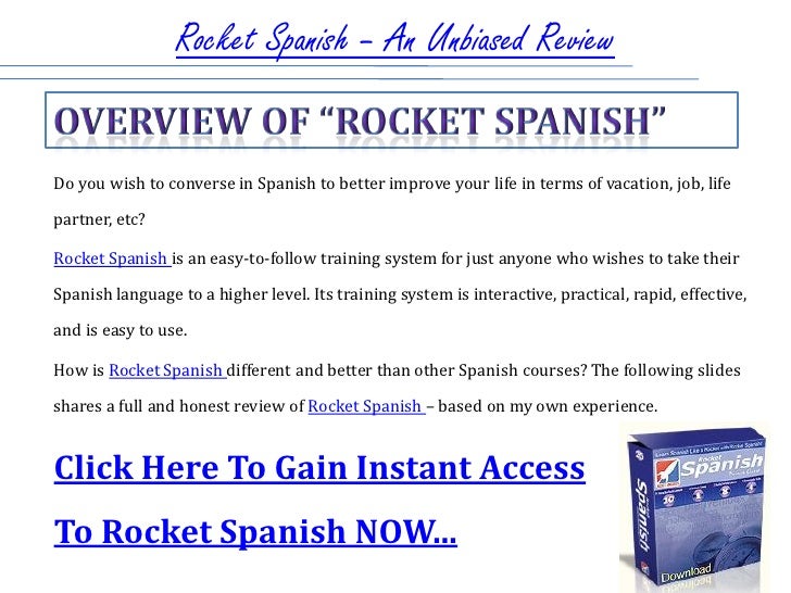 Rocket Spanish Product Review
