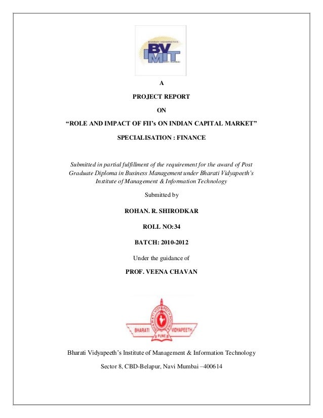 impact of fii in indian stock market