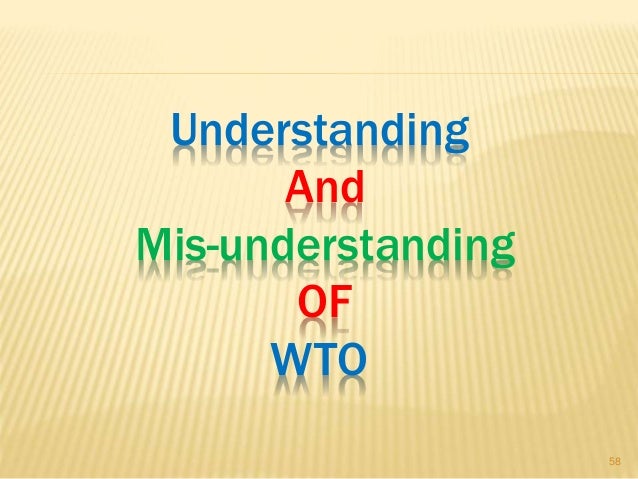 Understanding the wto principles of the trading system