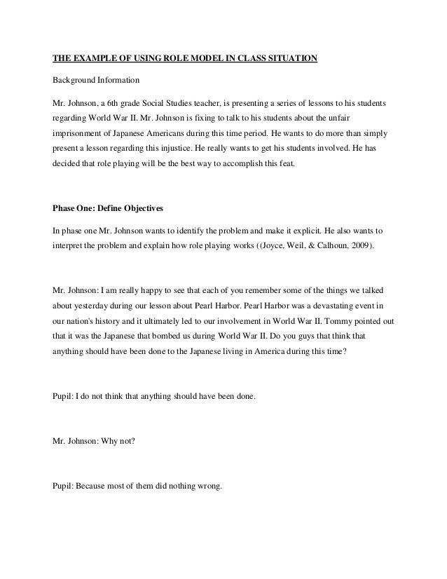 American role model essay