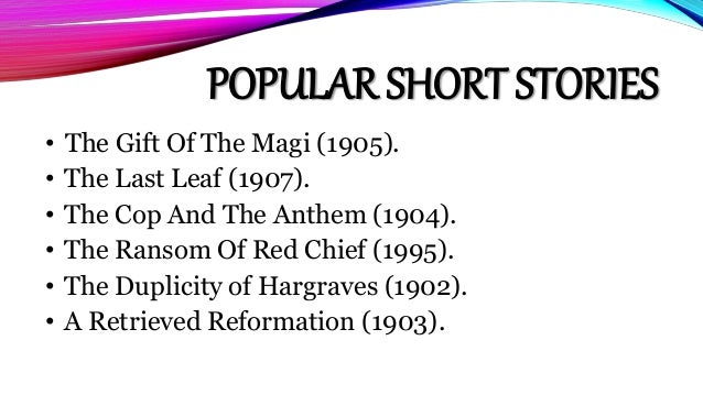 compare and contrast the last leaf and ransom of red chief compare and contrast the last leaf and ransom of red chief