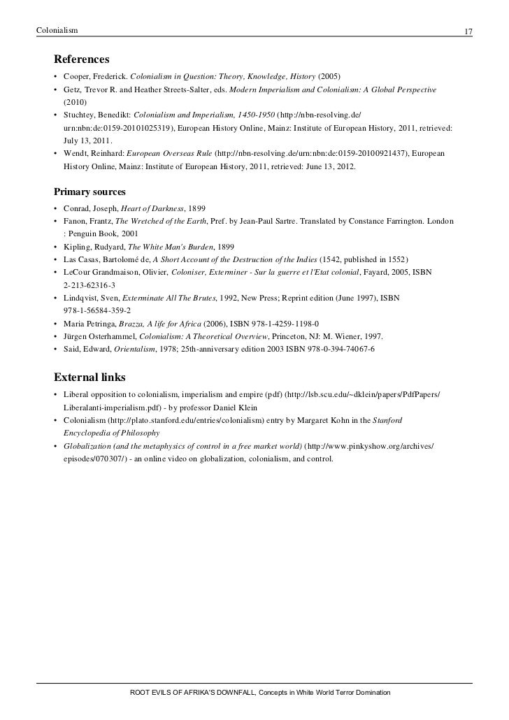 Colonization essay topics picture