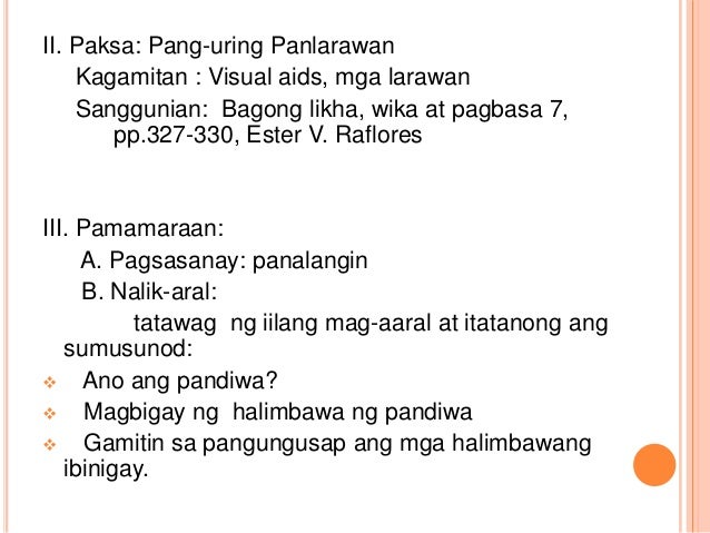 Halimbawa Ng Lesson Plan Sa Filipino High School - sample detailed