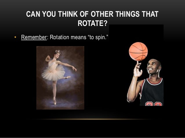 rotation vs revolution