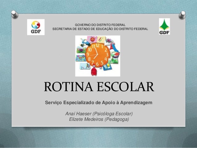 Rotina escolar