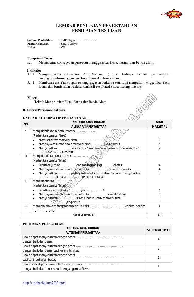 Rpp Teks Prosedur Kelas 7 Kurikulum 2013 Coretan