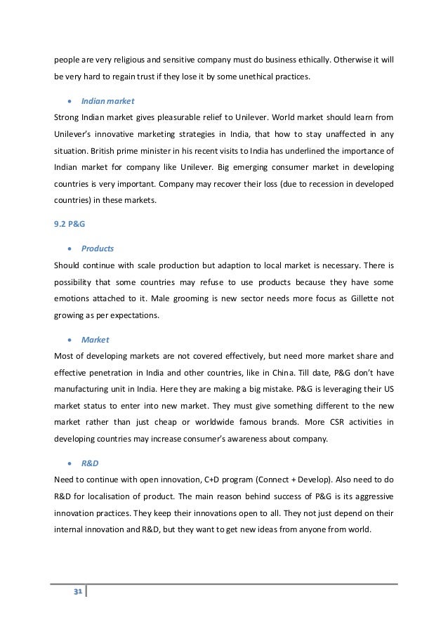 comparison between unilever and p g The news of p&g's voluntary admission of indulging in corporate espionage against unilever took industry observers by surprisemany analysts felt that p&g had done. comparison between unilever and p g The news of p&g's voluntary admission of indulging in corporate espionage against unilever took industry observers by surprisemany analysts felt that p&g had done.