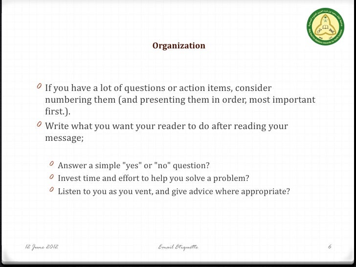 Email dating etiquette