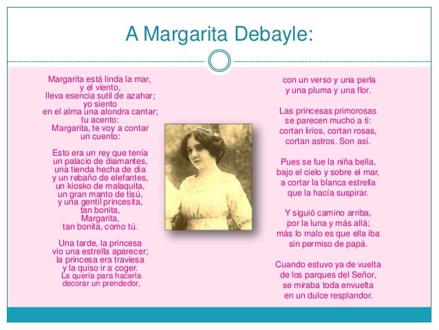 Poema Margarita De Rubén Darío Pdf es.slideshare.net