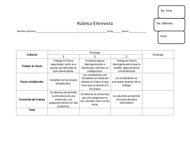Rubrica entrevista