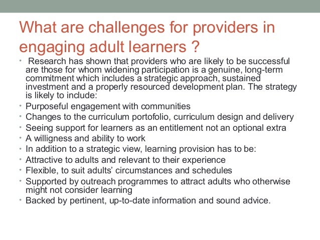 Barriers To Adult Learning 57