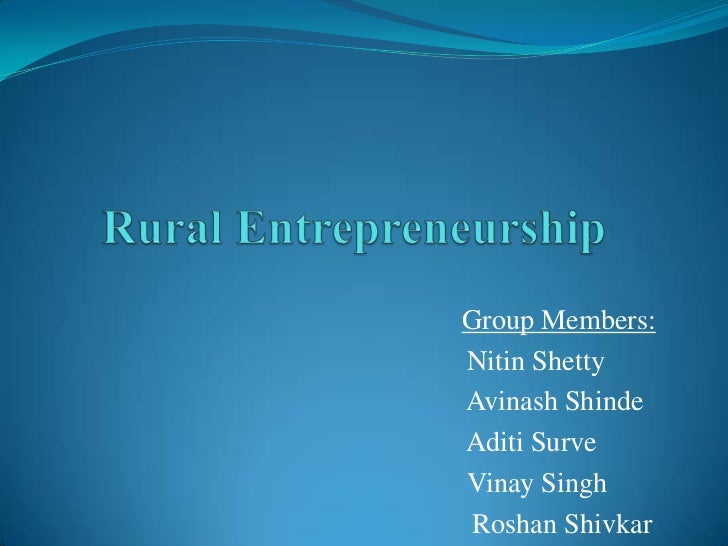 case study of rural and social entrepreneurship in india