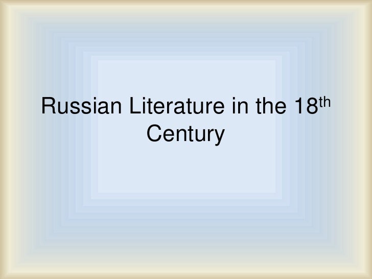 In Russian Russian Literature 50