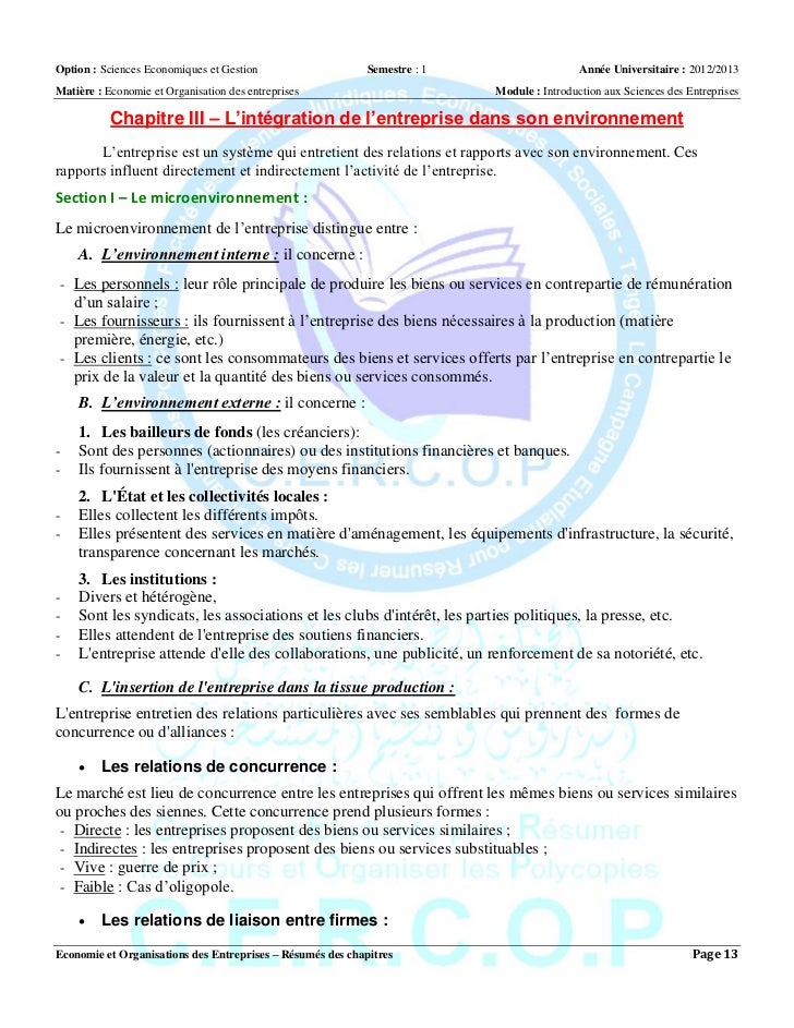 Dissertation de macroГ©conomie