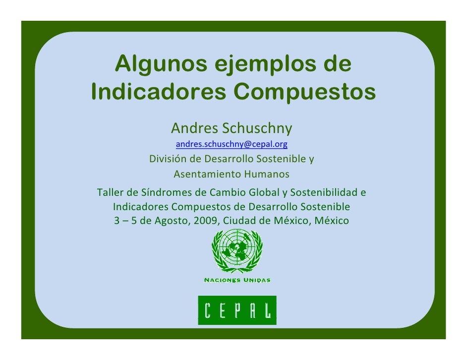 EJEMPLOS INDICADORES ejemplos indicadores: