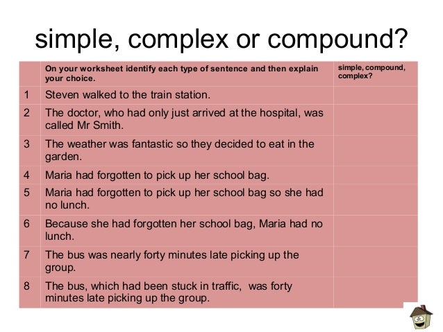 Printables Simple Compound And Complex Sentences Worksheet With Answers compound and complex sentences worksheet with answers davezan simple davezan