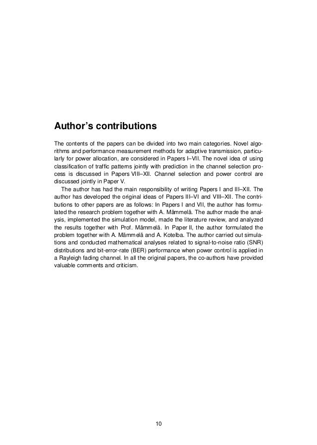 Cognitive Radio Dissertation