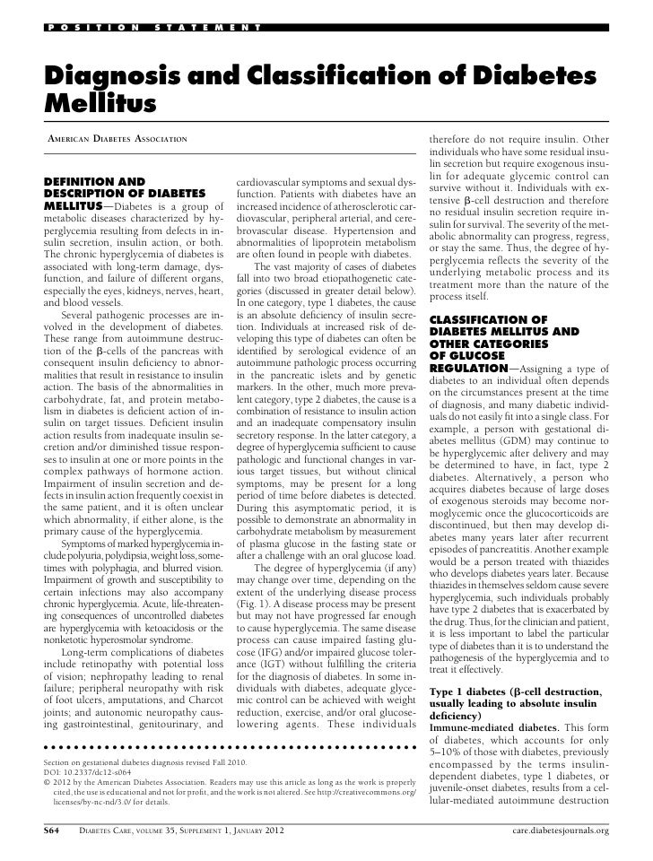 Criterios Diagnosticos de DM Criterios Diagnosticos de DM