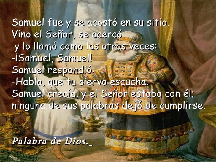 Resultado de imagen para Habla, que tu siervo escucha