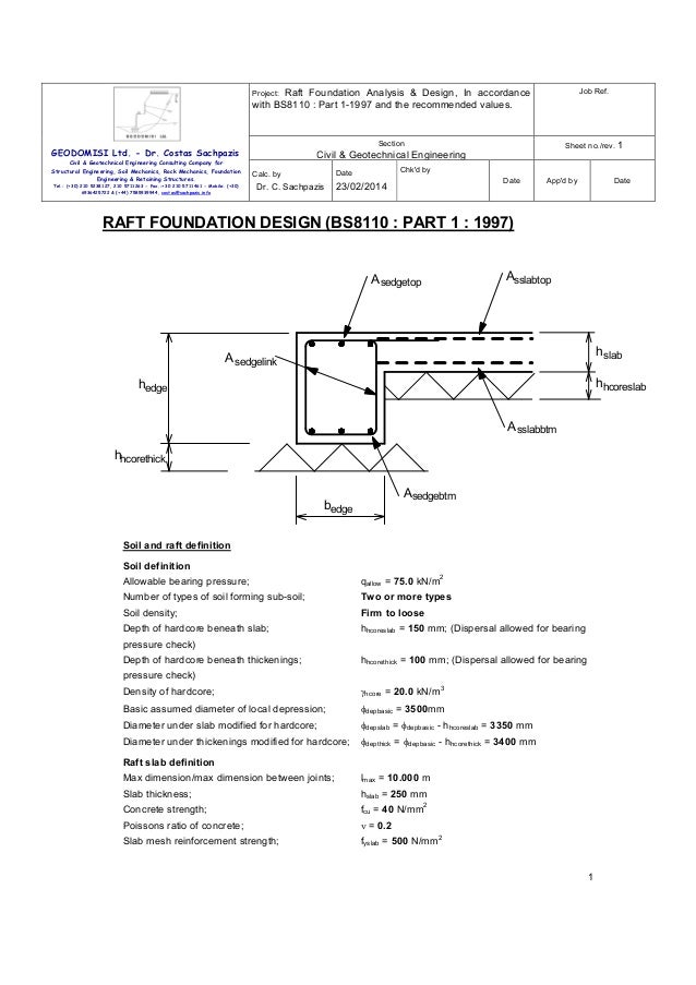 Raft Foundation Design Example Download Raft Foundation Design Example Download