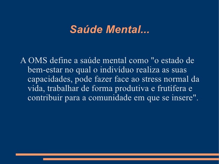 Saúde Mental