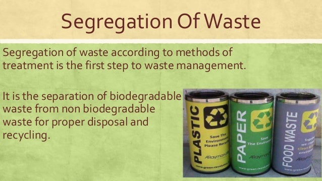 Research paper about waste segregation picture