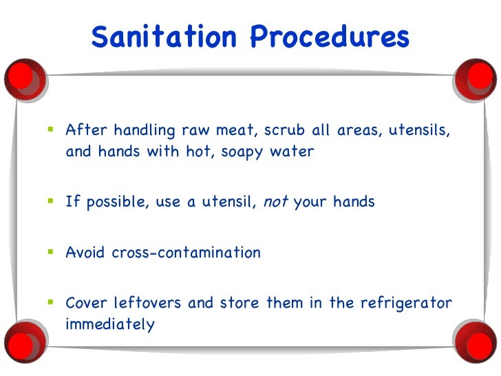 Safety & Sanitation PowerPoint