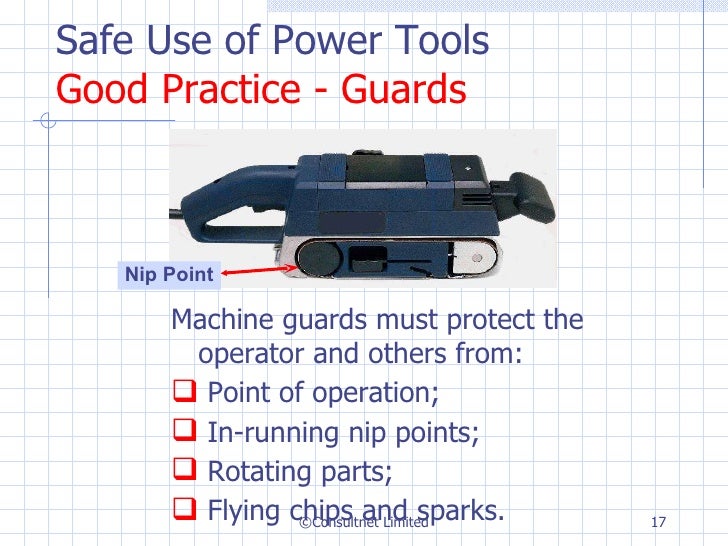 Safe use of power tools
