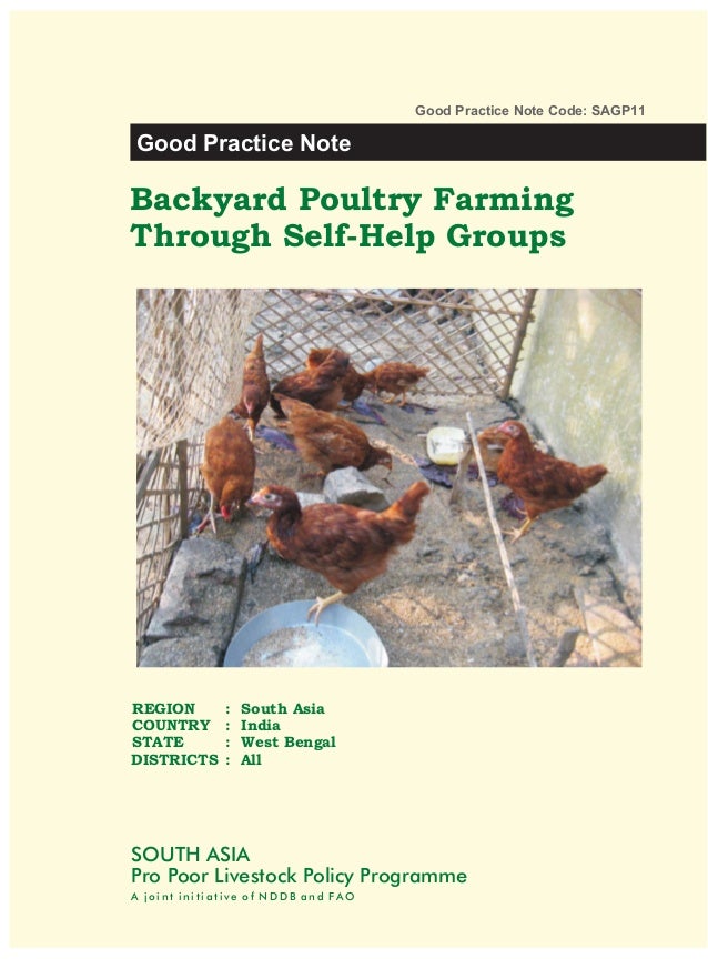 Backyard Poultry Farming Through SelfHelp Groups in West Bengal  To 