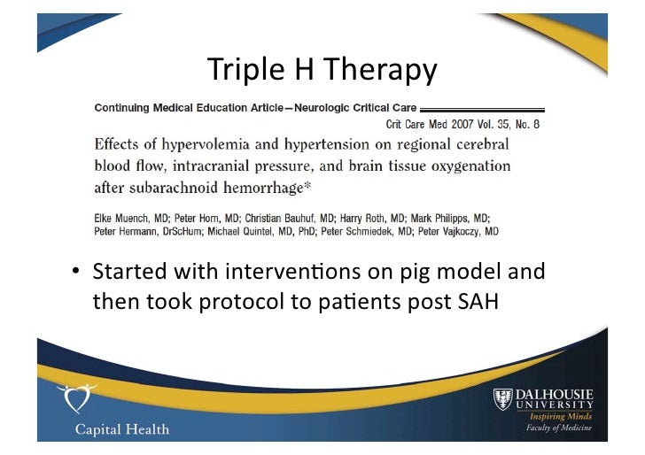 Subarachnoid hemorrhage and Vasospasm