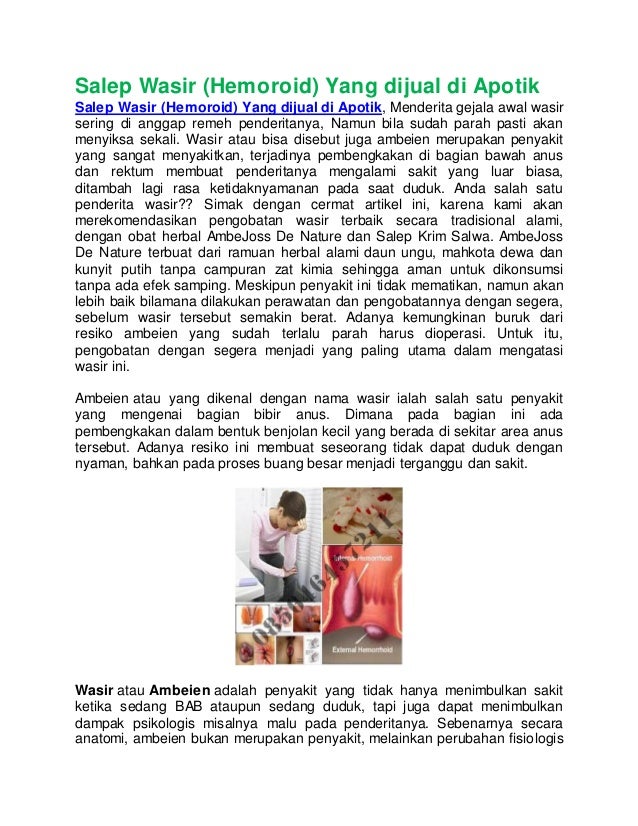 salep wasir hemoroid yang dijual di apotik salep wasir hemoroid yang dijual di apotik