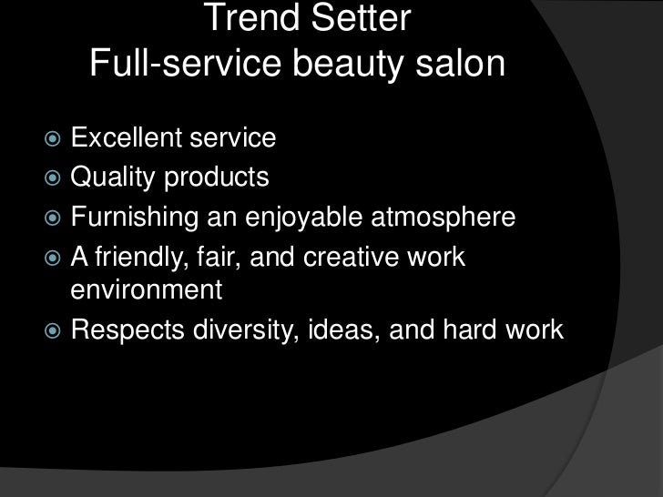 Trend Setters Business Plan