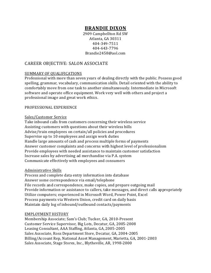 Leasing agent resume objective sample