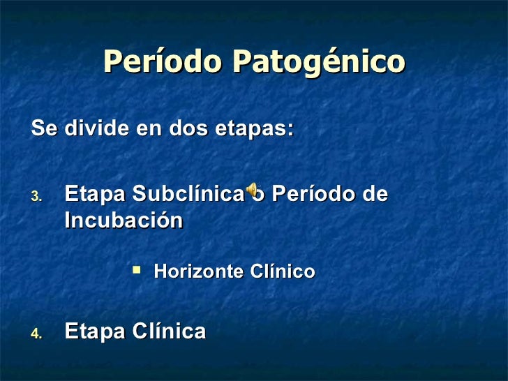 ETAPAS DE LA ENFERMEDAD ETAPAS DE LA ENFERMEDAD